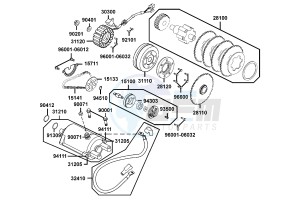 XCITING R500I drawing Starting Motor - Generator