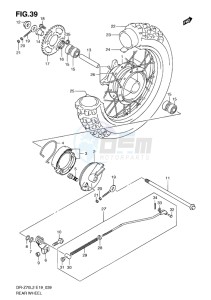 DR-Z70 EU drawing REAR WHEEL