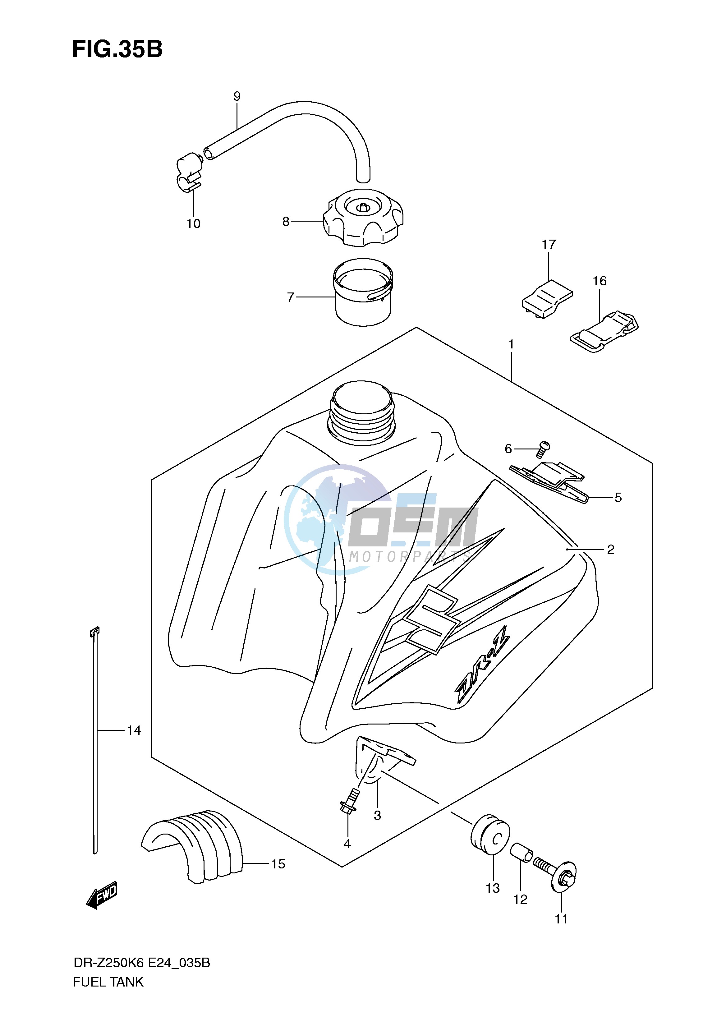 FUEL TANK (MODEL K9)