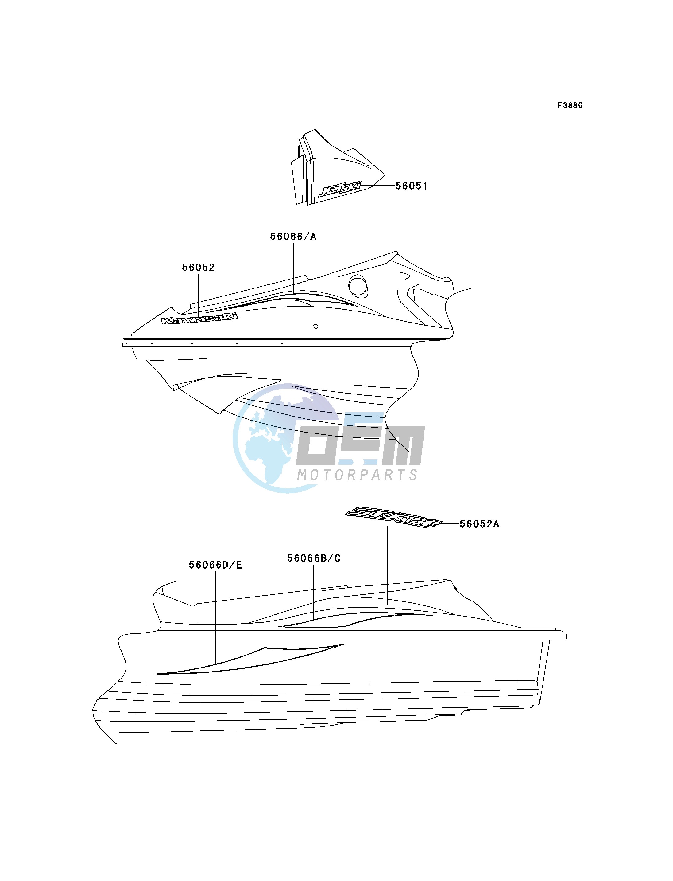 DECALS-- WHITE- --- JT1200-B1- -