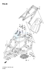 LT-R450 (E28-E33) drawing FRAME (LT-R450ZL1 E33)