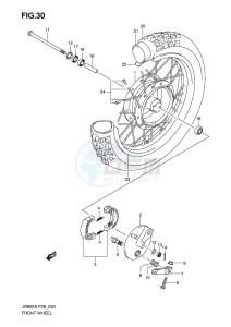 JR80 (P28) drawing FRONT WHEEL