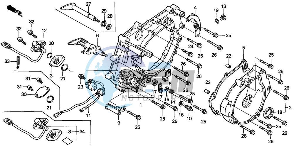 REAR CRANKCASE COVER