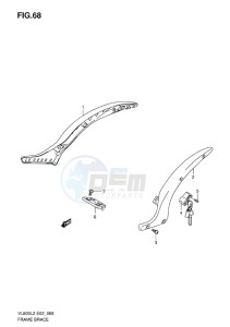 VL800 INTRUDER EU drawing FRAME BRACE