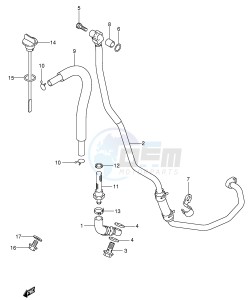 DR-Z400 (E1) drawing OIL HOSE