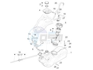 946 125 4T 3V ABS ARMANI (EMEA, APAC) drawing Fuel tank