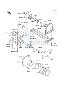 JET SKI 800 SX-R JS800ABF EU drawing Jet Pump