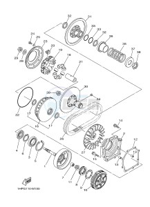 YFM700FWAD YFM700PHF GRIZZLY 700 EPS SPECIAL EDITION (B387) drawing CLUTCH