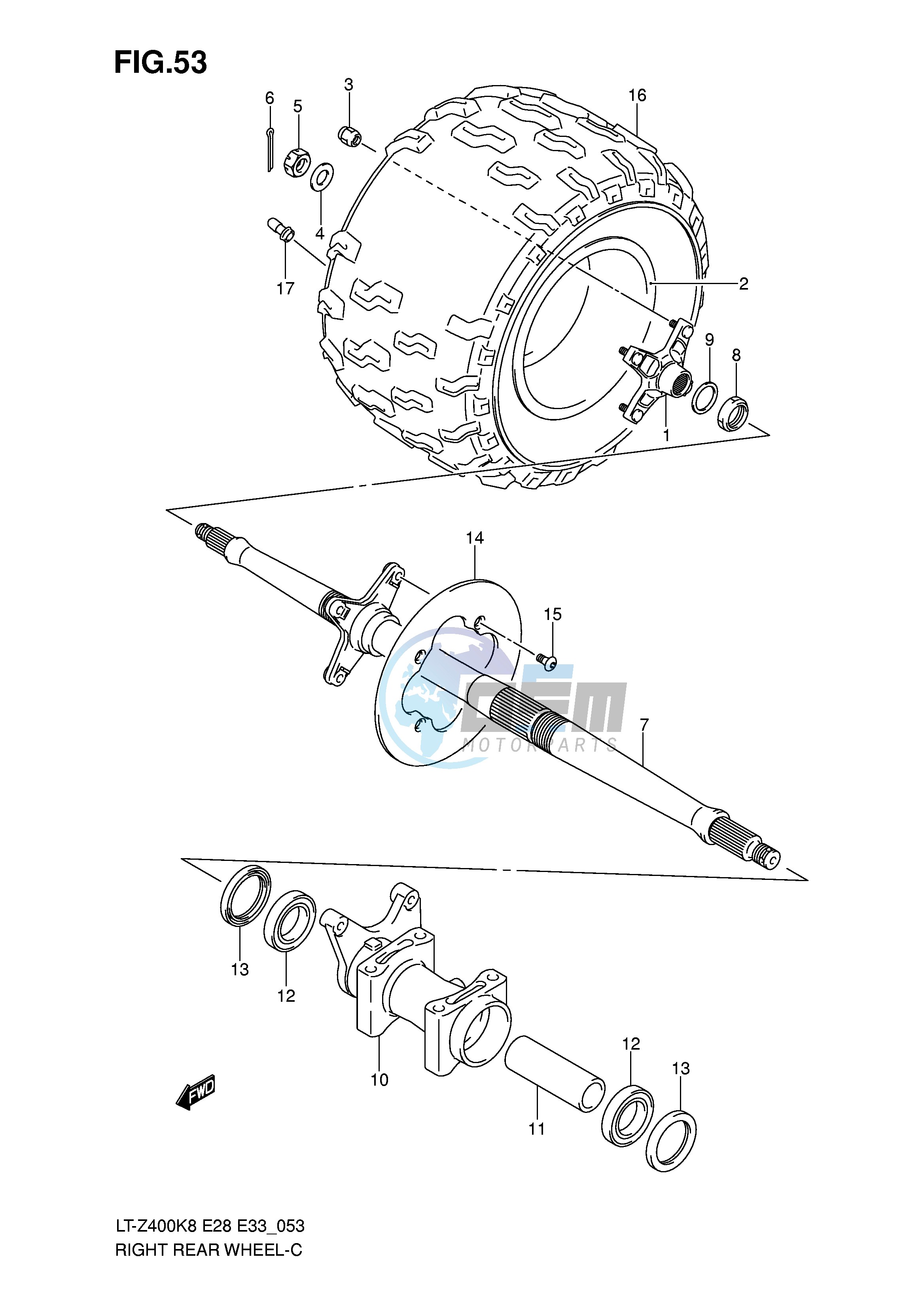 RIGHT REAR WHEEL