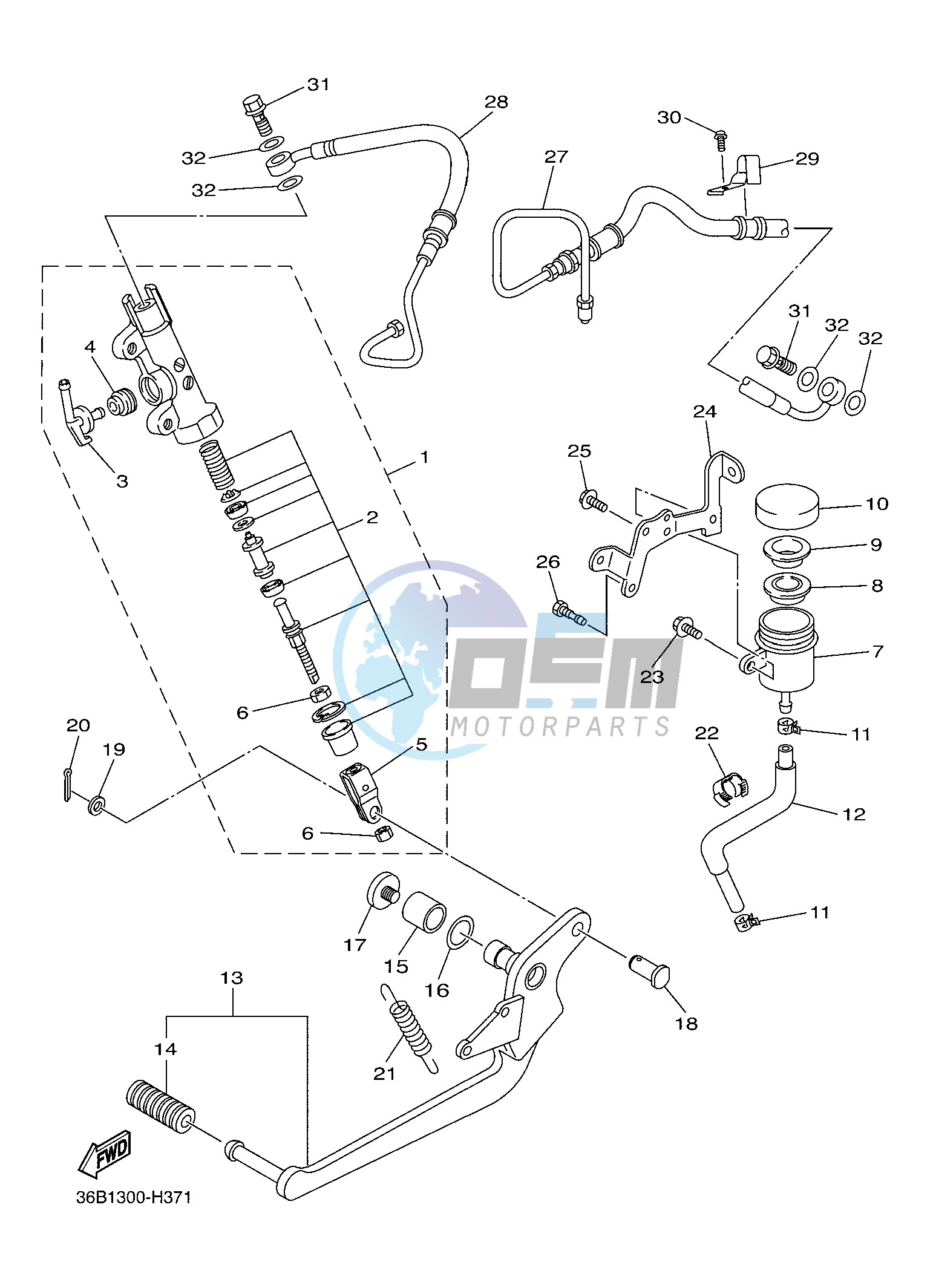 REAR MASTER CYLINDER