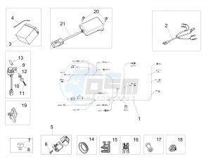 SHIVER 900 E4 ABS NAVI (APAC) drawing Rear electrical system