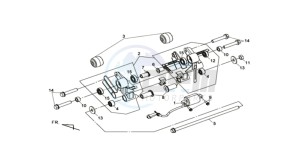 MAXSYM 400 EFI drawing MOTOR SUSPENSION