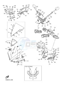 YZF-R1 998 R1 (1KB8 1KB9) drawing COWLING 1