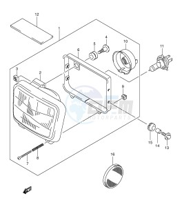 DR-Z250 (E24) drawing HEADLAMP (MODEL K2 K3 K4 K5)