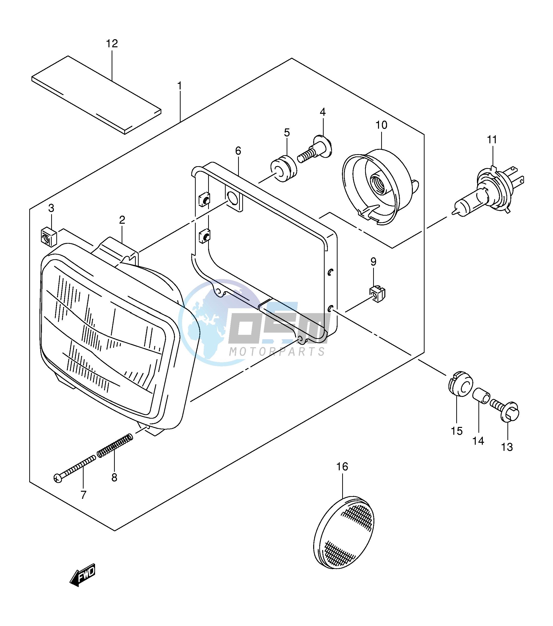 HEADLAMP (MODEL K2 K3 K4 K5)