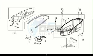 JOYRIDE S 125 (LF12W4-EU) (M1) drawing LUGGAGE BOX