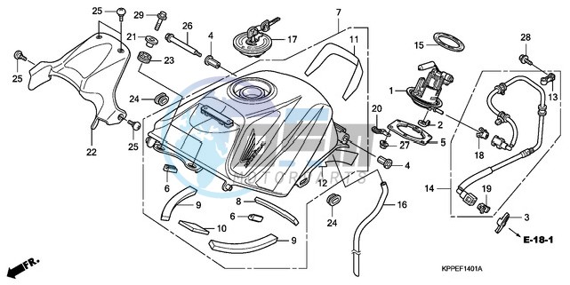 FUEL TANK (CBR125RW7/RW9/RWA)