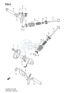 UH200 BURGMAN EU drawing CAMSHAFT_VALVE