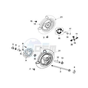 SUM 125 drawing WHEELS