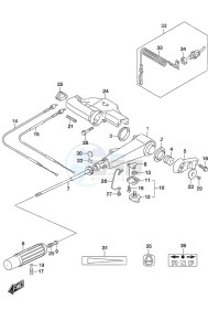 DF 9.9B drawing Tiller Handle