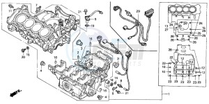 CBR600FS drawing CRANKCASE