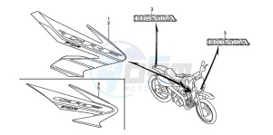 CRF70F drawing STRIPE/MARK (CRF70F4/5)