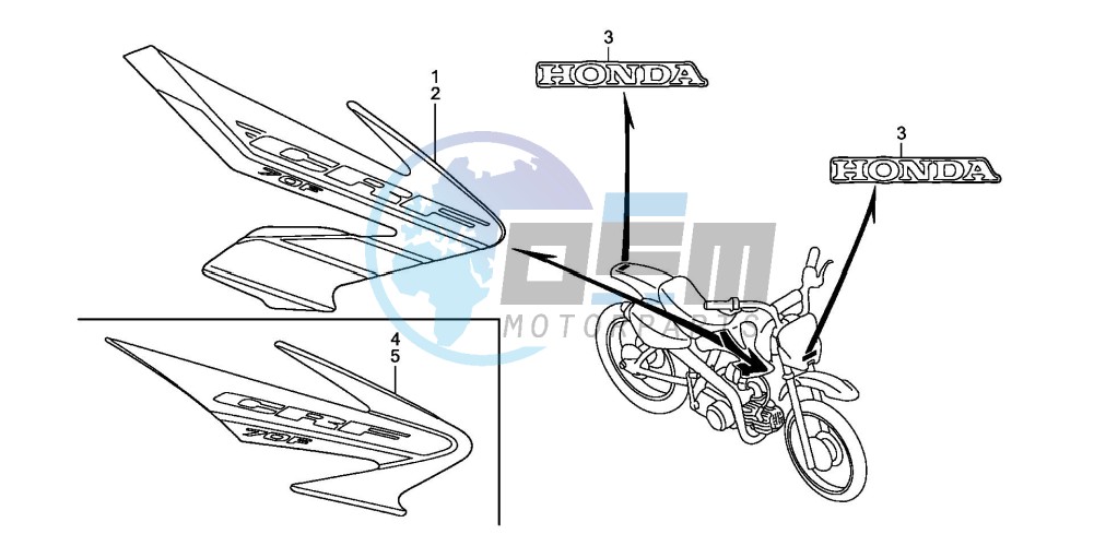 STRIPE/MARK (CRF70F4/5)
