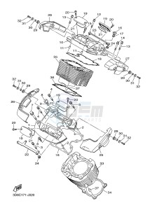 XVS1300A MIDNIGHT STAR (12C6) drawing CYLINDER