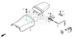 CBR600FR drawing SEAT (2)