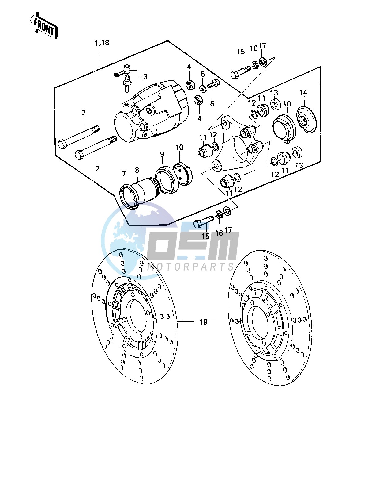 FRONT BRAKE -- 79-80 B3_B4- -