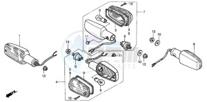 CB600F CB600F drawing WINKER (1)