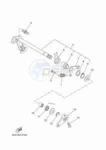 XSR700 MTM690-U (BJW1) drawing SHIFT SHAFT