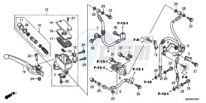 NT700VAB drawing FR. BRAKE MASTER CYLINDER (ABS)