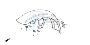 CM125C drawing FRONT FENDER