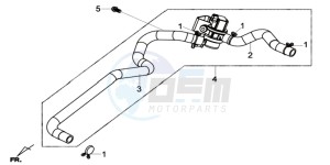 GTS 125I EURO4 LONG VISOR L7 drawing AIRFILTER UNIT