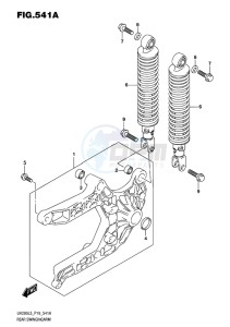 UH200 BURGMAN EU drawing REAR SWINGINGARM