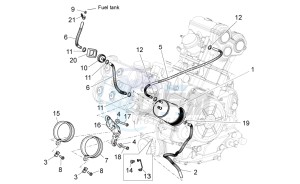 Shiver 750 drawing Fuel vapour recover system