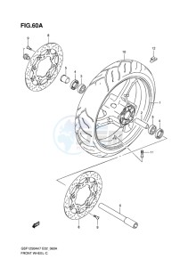 GSF-1250S ABS BANDIT EU drawing FRONT WHEEL