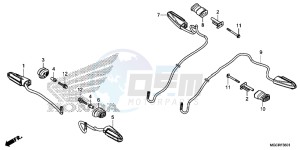 CB1100 UK - (E) drawing WINKER (CB1100NA/NAD)