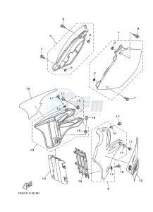 YZ250 (1SS9 1SSA 1SSB 1SSC 1SSC) drawing SIDE COVER