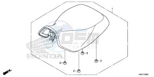 TRX500FE1G TRX500 Europe Direct - (ED) drawing SEAT