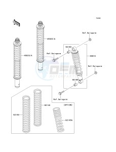 KVF 400 C [PRAIRIE 400 4X4] (C1-C4) [PRAIRIE 400 4X4] drawing SHOCK ABSORBER-- S- -