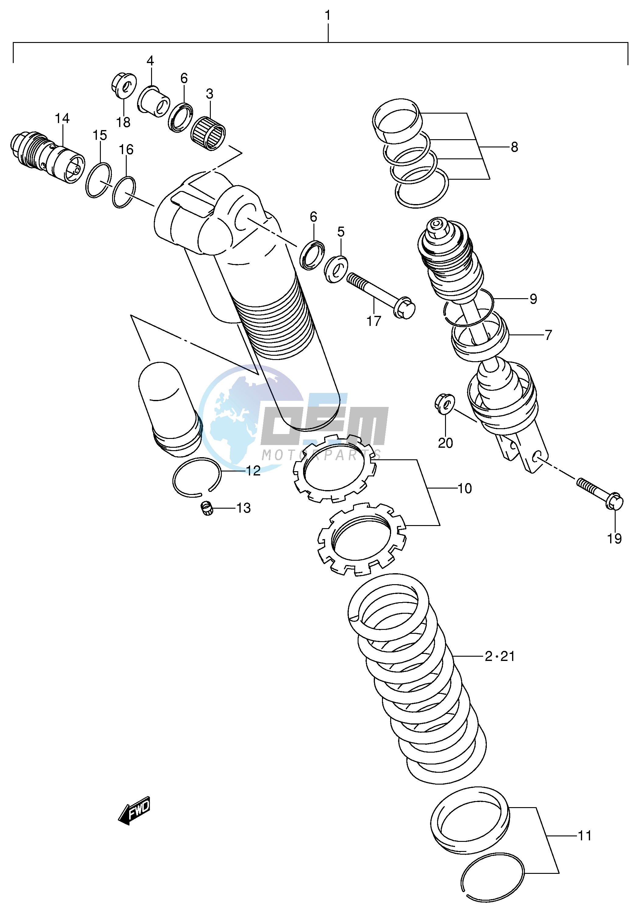 REAR SHOCK ABSORBER