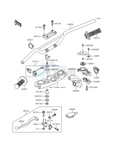 KX 250 L [KX250] (L1) [KX250] drawing HANDLEBAR