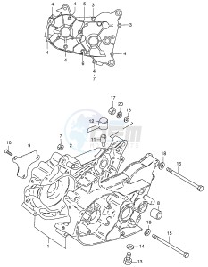 JR50 (P3-P28) drawing CRANKCASE