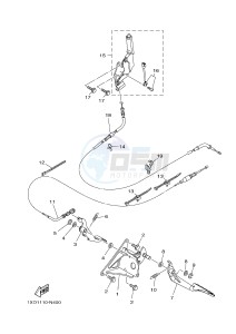 YXM700E YXM700PF VIKING (1XPS) drawing PEDAL WIRE