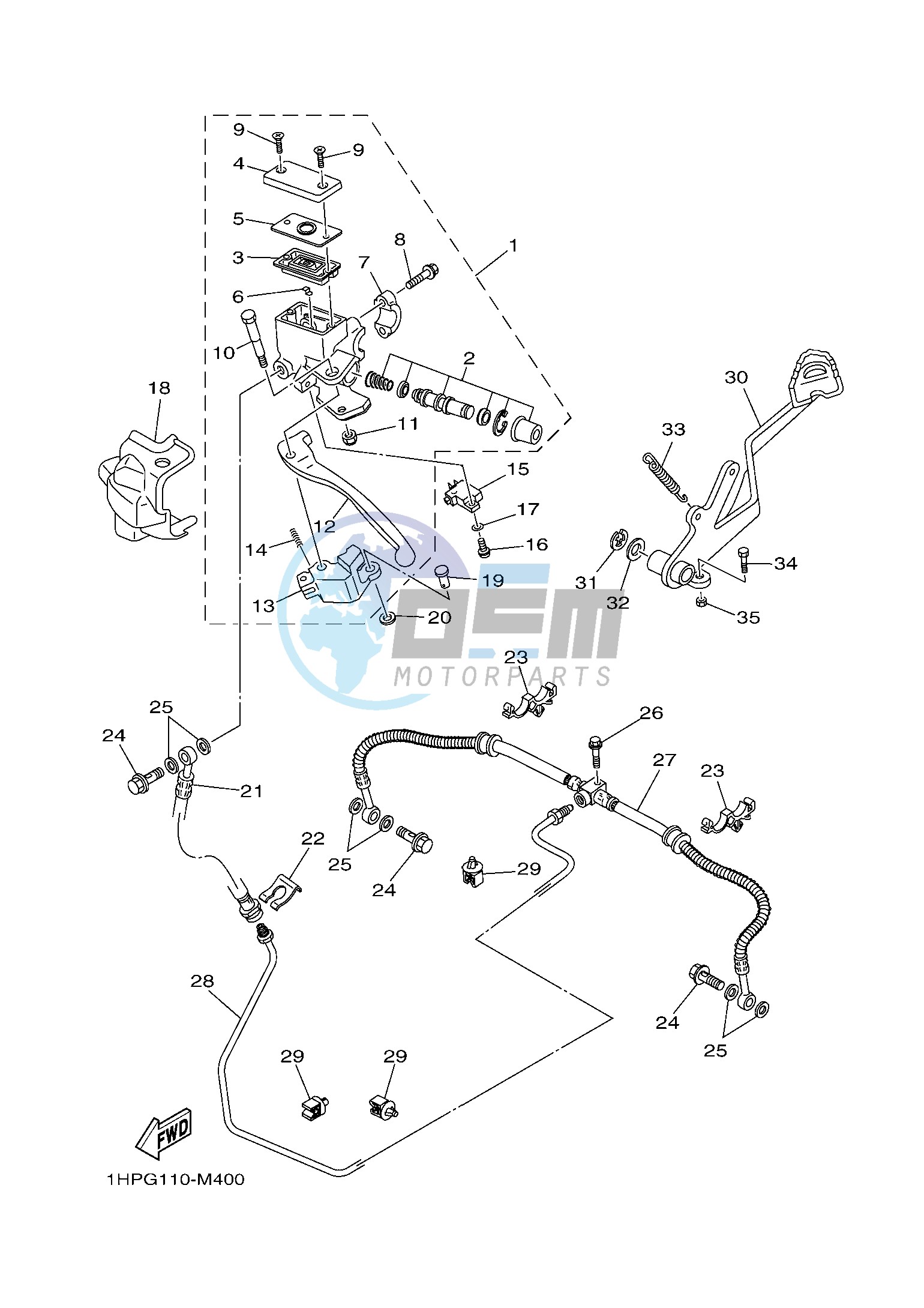 REAR MASTER CYLINDER