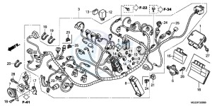 NC700XD NC700X 2ED drawing WIRE HARNESS