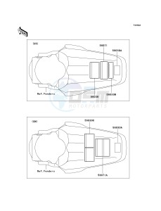 KX 100 A [KX100 MONSTER ENERGY] (A6F - A9FA) D8F drawing LABELS-- D8F_D9F- -