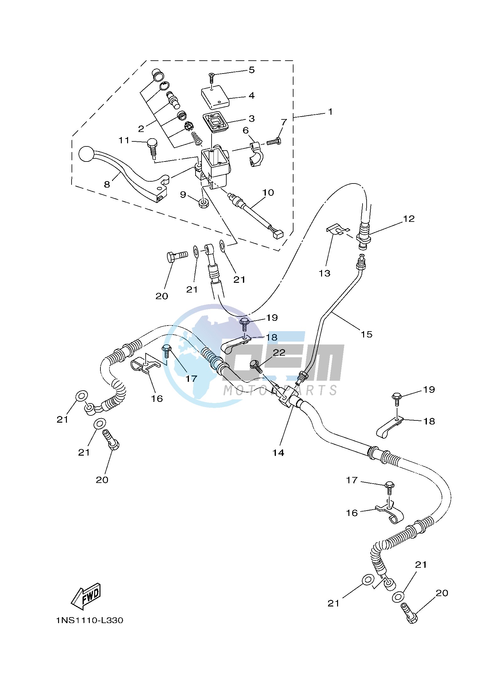 FRONT MASTER CYLINDER